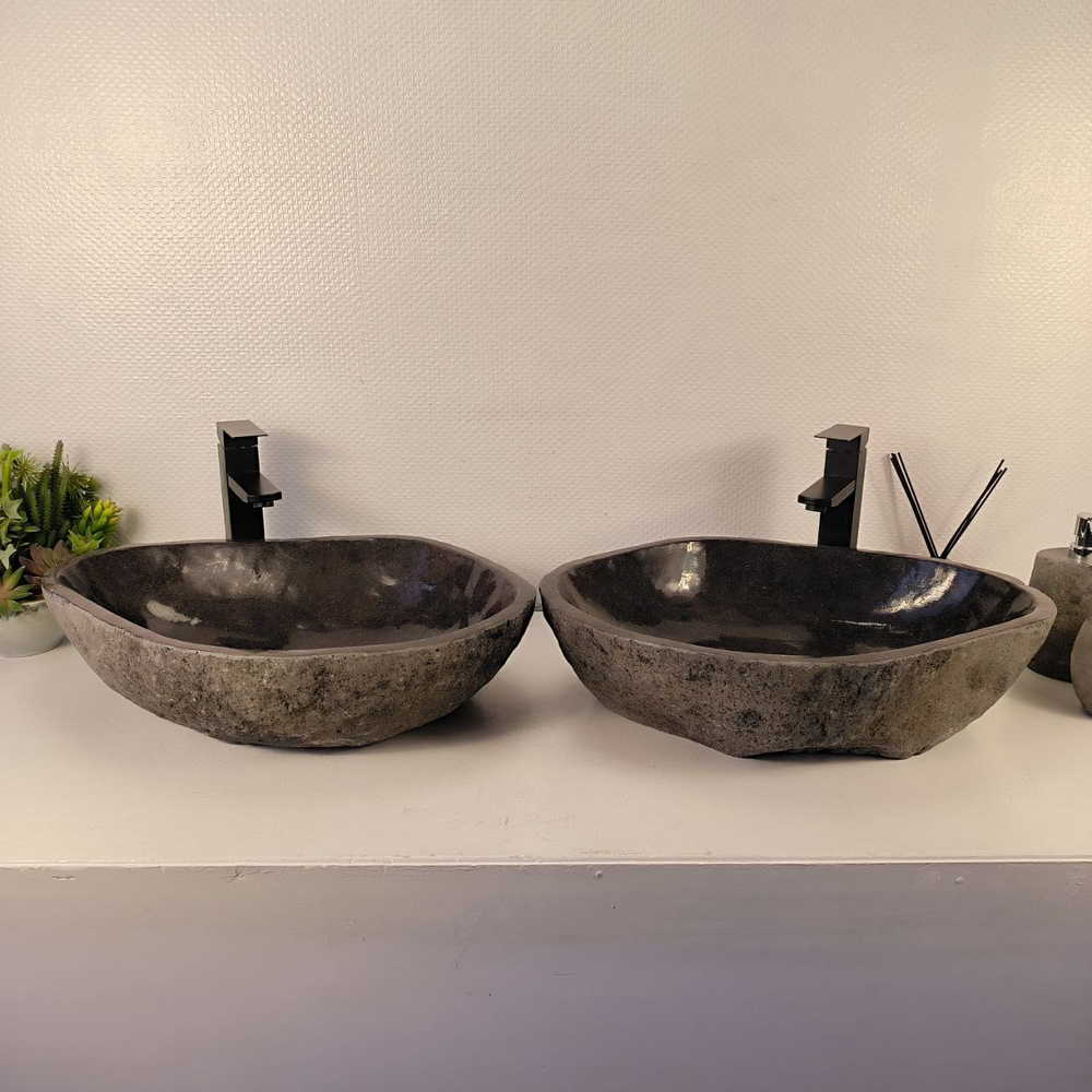 Раковина из речного камня ПАРА! RS-65475 57*42*15 0866