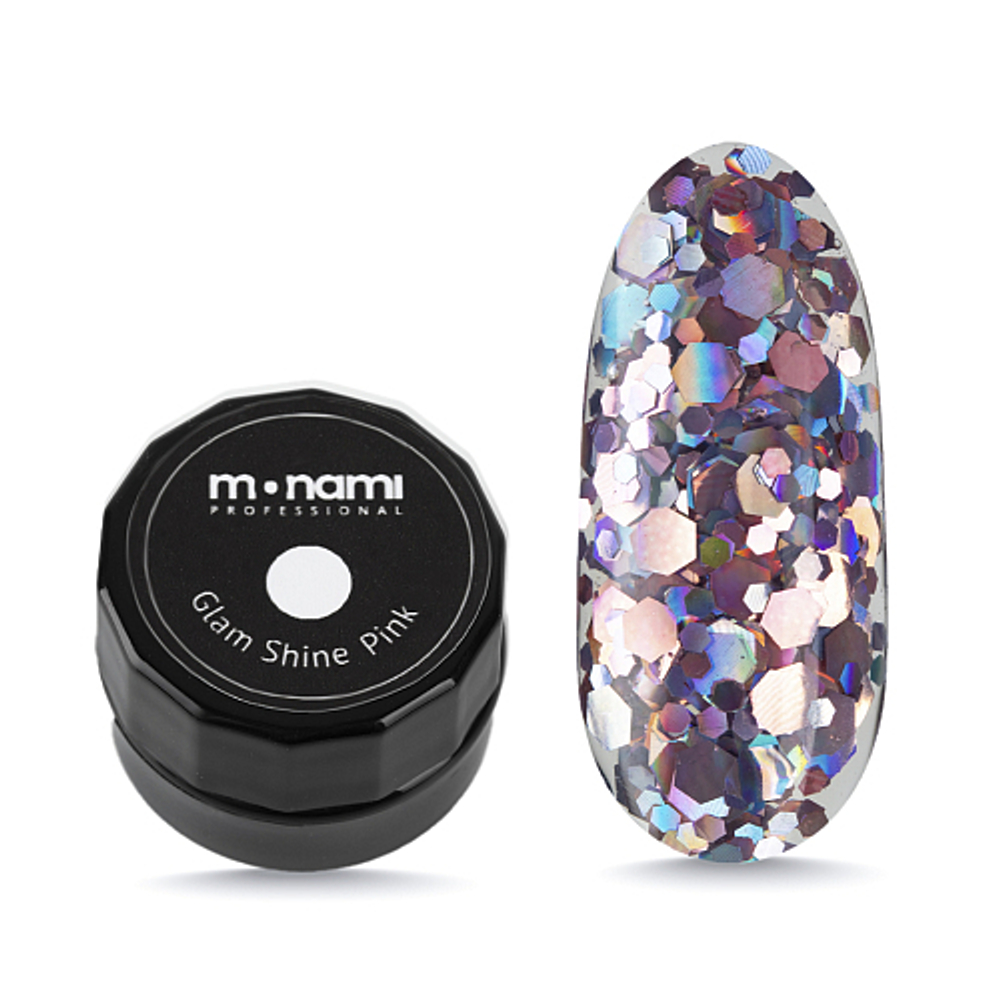 MONAMI Гель-лак Glam Shine Pink, 5г