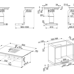 Встраиваемая индукционная варочная панель Smeg HOBD482D