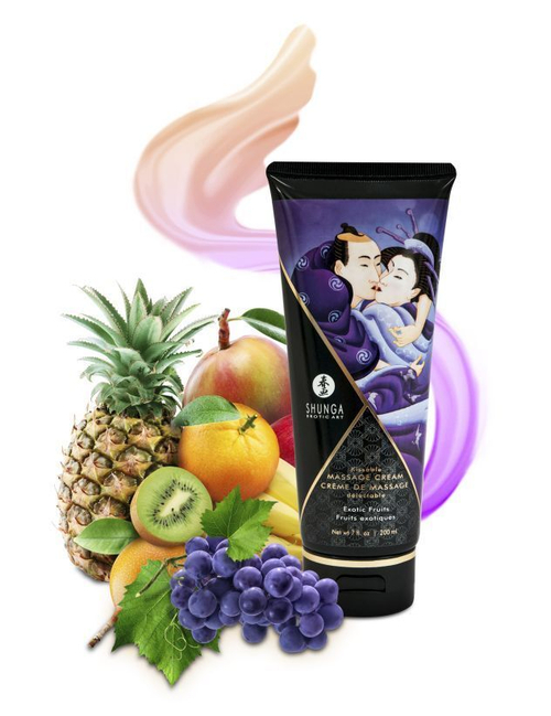 Массажный крем для тела Shunga Exotic fruits – съедобный, 200 мл