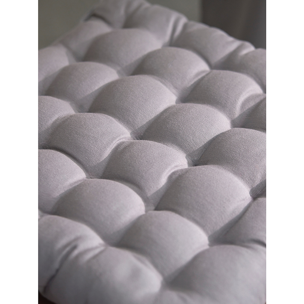 Подушка на стул из хлопка серого цвета из коллекции essential, 35х35 см