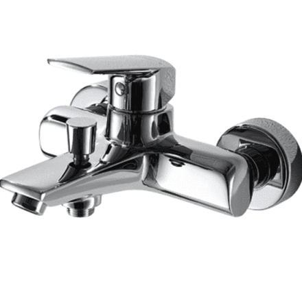F6121179CP-01 BRAVAT REAL Смеситель для ванны с коротким изливом (к/к 4)