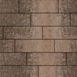 Тротуарная плитка ПРЯМОУГОЛЬНИК 750х250 мм - Листопад гладкий Хаски