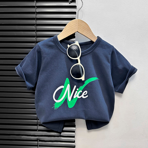 Футболка для ребенка "Nice", синяя