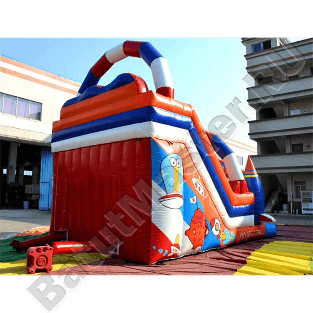 Коммерческий надувной батут "Новая ракета" 8*5*6 м