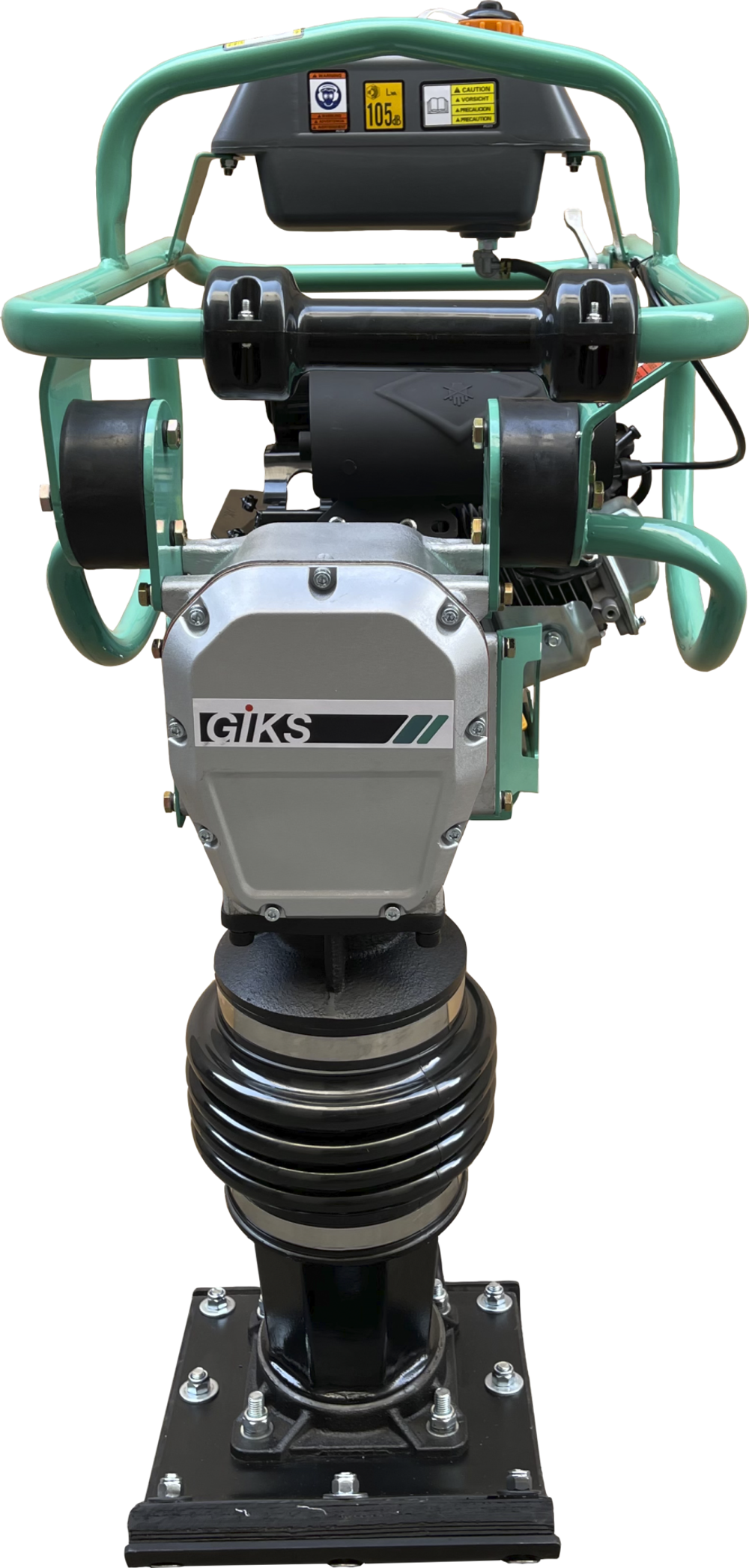 Вибротрамбовка бензиновая GIKS RM72D - [70 кг / 12 кН / Dinking DK168F]