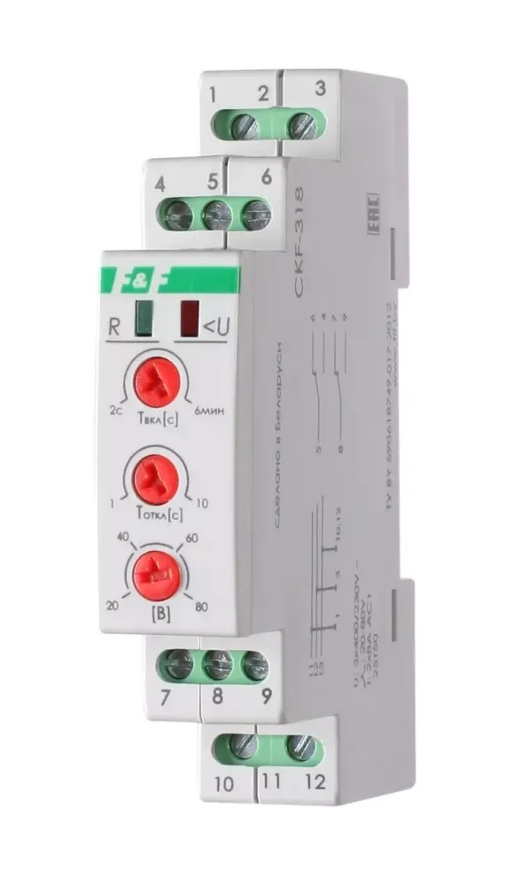 Реле контроля фаз CKF-318