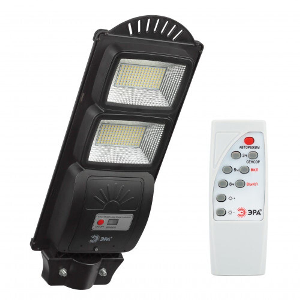 ЭРА Консольный светильник на солн. бат.,SMD, 40W, с датч. движ., ПДУ, 700lm, 5000К, IP65