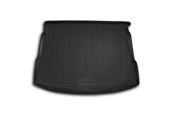 Коврик в багажник для NISSAN Qashqai 2007-2014, кроссовер (полиуретан, серый) CARNIS00016G