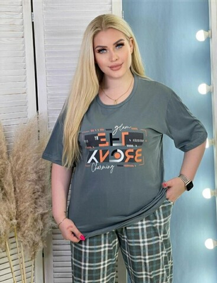 Пижама женская бриджи+футболка КЖ0004 великан