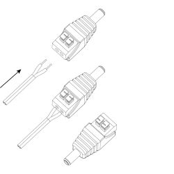 Разъем ЭРА R-DC03 штекер DC питания 2. 1х5. 5 с быстрозажимной колодкой
