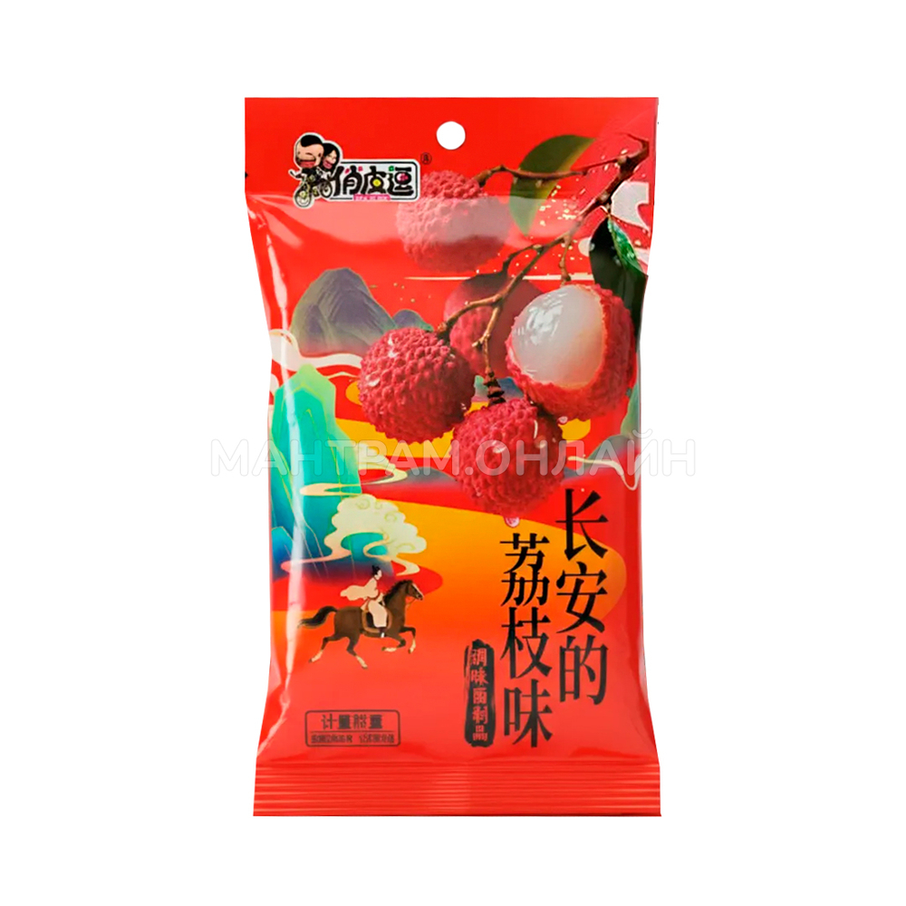 СТОП-ЦЕНА Снек соевый Qiao Pi Dou со вкусом личи