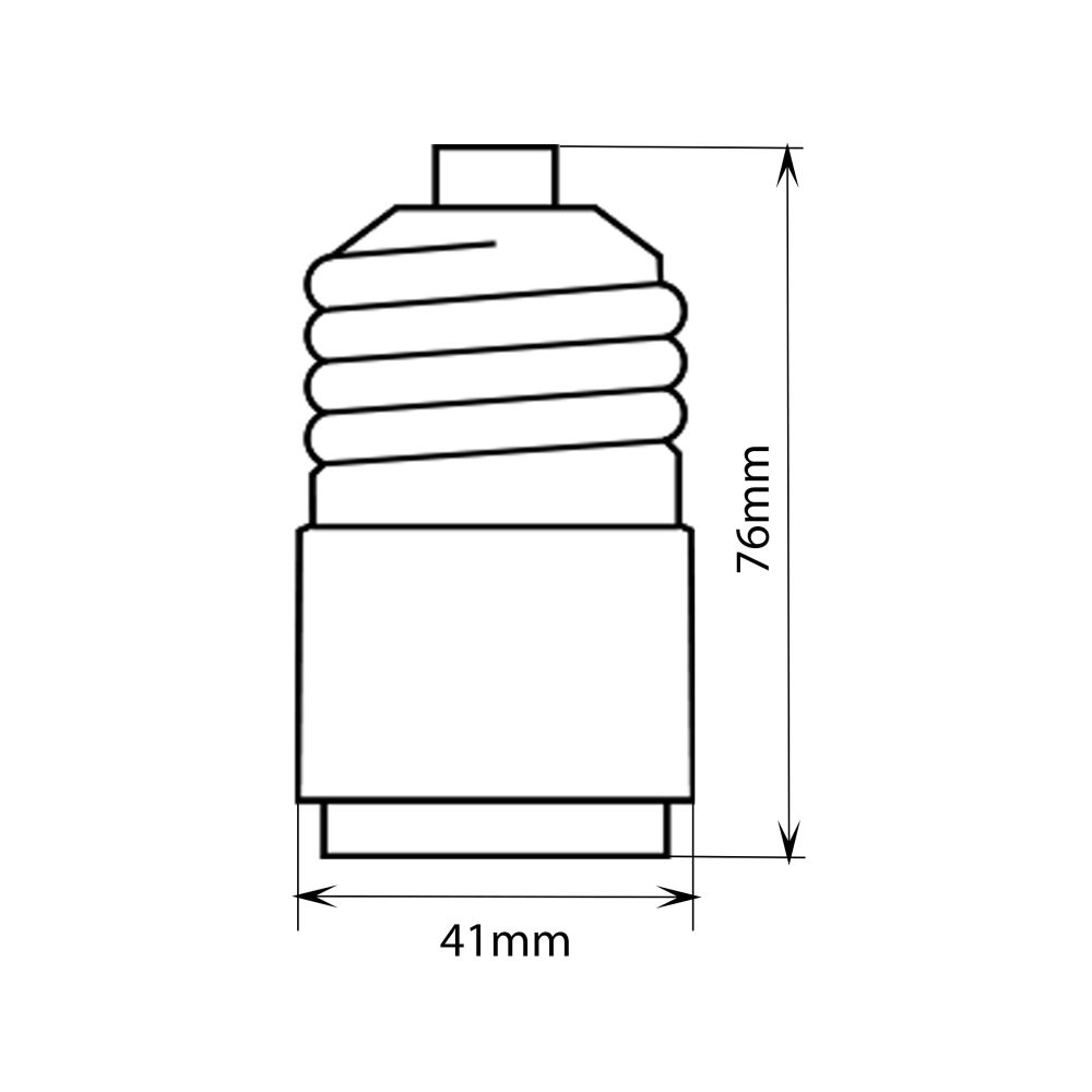 LH40-27L BASE ADAPTOR Переходник для цоколей с E40 на E27 длинный.
