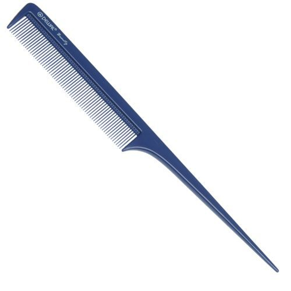 DEWAL Beauty Расчёска DBS-6104 с пластиковым хвостиком (синяя)