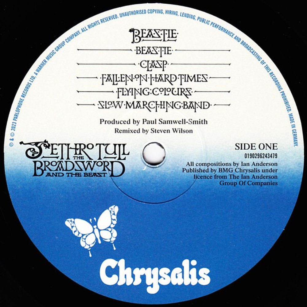 Jethro Tull / The Broadsword And The Beast (The 40th Anniversary Vinyl Edition)(Deluxe Edition)(4LP)