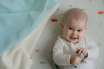 Пелёнки муслиновые BUBA KIDS, 2 шт., Тихий океан/ сливочный, 75х115