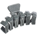 Заколка - краб для волос «AKS - MANTANA», микс 6 цветов, зиг - заг, 7*2,3см