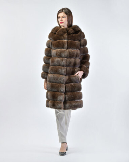 Шуба из меха соболя