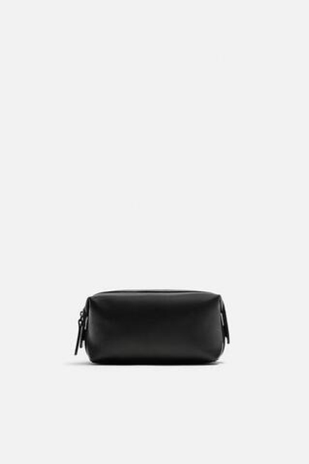 ZARA КОЖАНАЯ КОСМЕТИЧКА, ЧЕРНЫЙ