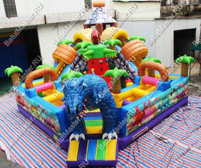 Надувной батут "В гостях у динозавра" 7*7*6м