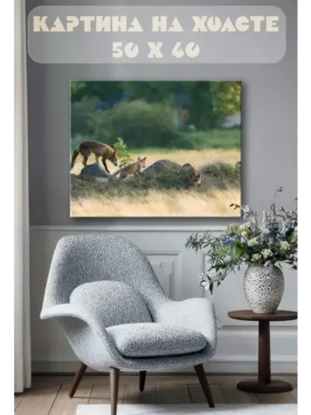 Картина на стену 40 X 50 Лисы
