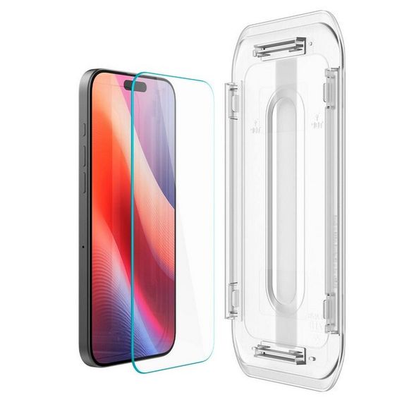 Защитное стекло Spigen Glas.tR EZ Fit для iPhone 16 Pro Max 2 шт. в уп. (AGL07907) прозрачный