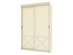 Бэль Шкаф-купе с нишей для гладильной доски + Карнизы 1543/60 Слоновая кость