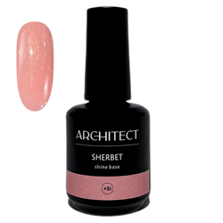 Камуфлирующая крепкая каучуковая база HARD Nail ARCHITECT 13 SHERBET Shine Base 15 ml