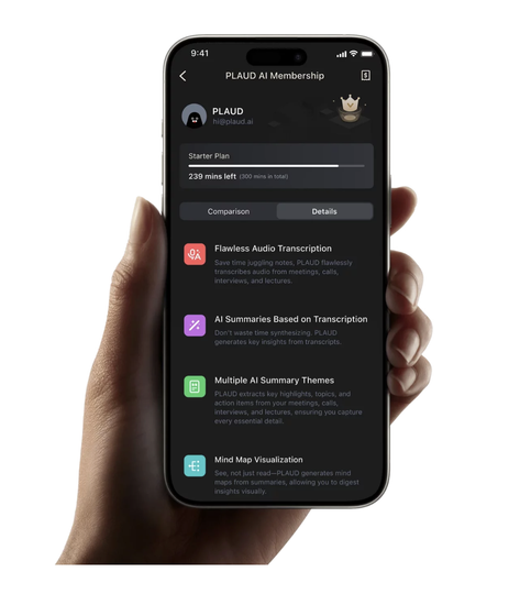 Диктофон Plaud Note Black c ChatGPT ( Черный )