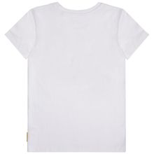 Белая футболка для мальчика с принтом