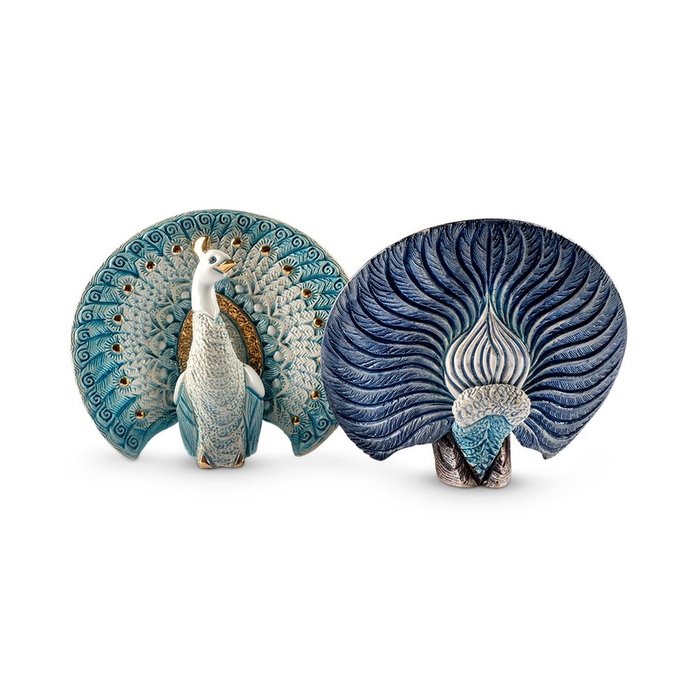 De Rosa Rinconada Статуэтка коллекционная Павлин белый