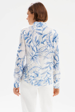 23511 Блузка женская (синий принт)