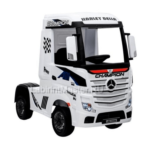 Детский электромобиль "Mercedes Actros HL358", белый