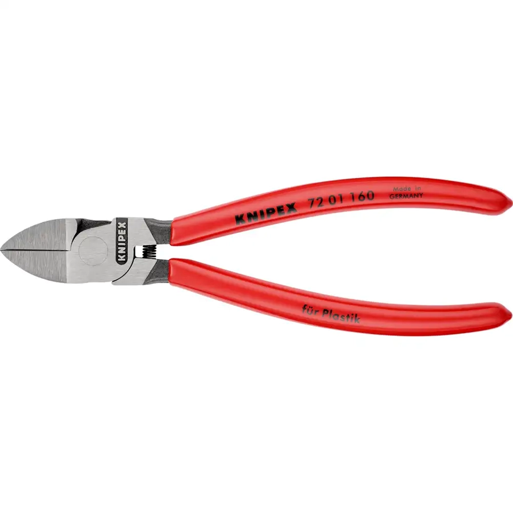 Кусачки боковые для пластмассы 160 мм Knipex 72 01 160