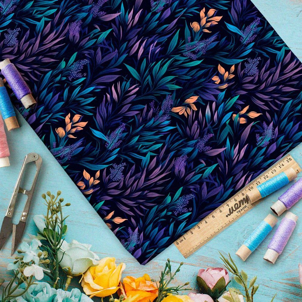 Ткань премиум мембрана таинственная трава