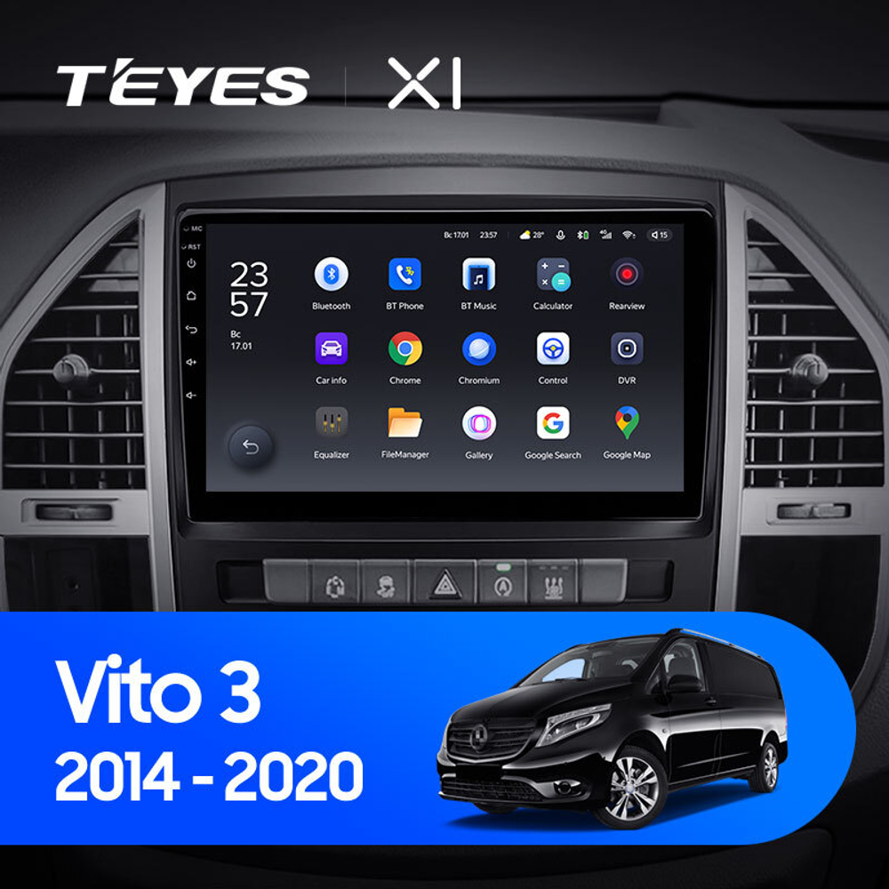 Teyes X1 10,2"для Mercedes Benz Vito 3 2014-2020