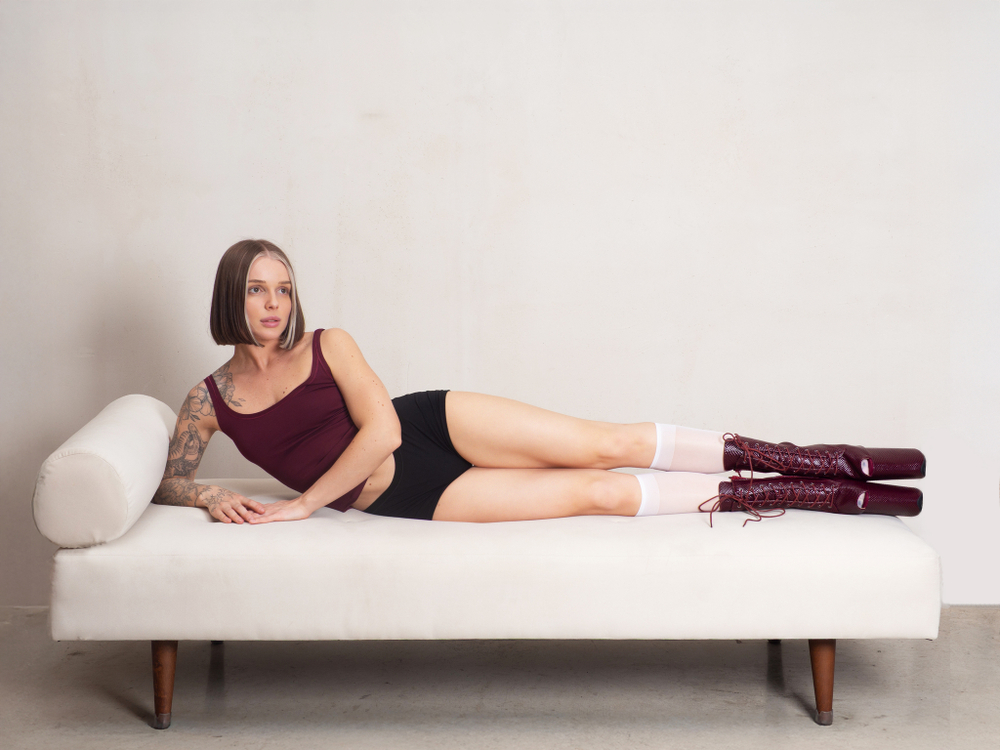 DRAGON. Ботильоны четверки. Эко кожа Лак. Открытые - SHDB-029-4-zme-cher