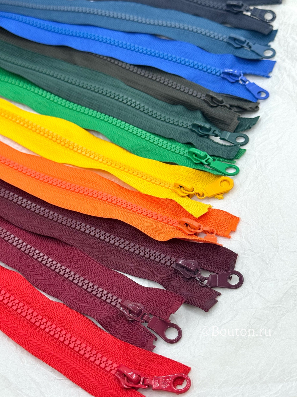 Молния тракторная бордовая