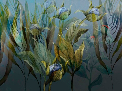 Дизайнерские обои Wall Street Aqua De Vida