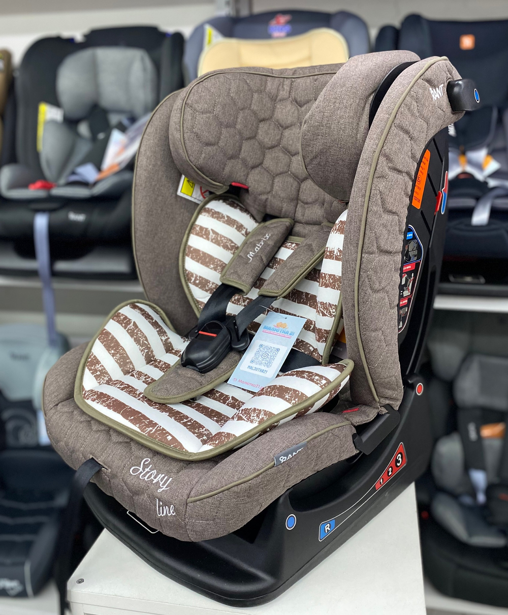 Автокресло Rant AY913 "MATRIX" Story Line (brown) группа 0+-1-2-3  (0-36 кг)