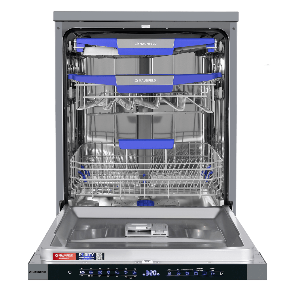 Посудомоечная машина c инвертором и авто-открыванием MAUNFELD MWF60331S Inverter
