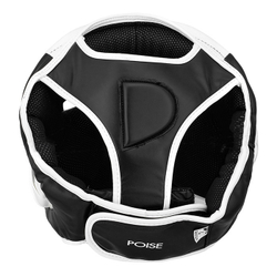 HGP-9015 Боксерский шлем POISE черно-белый