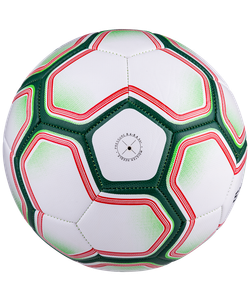 Мяч футбольный Nano №5, белый/зеленый