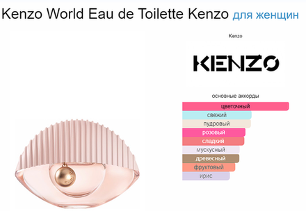 Kenzo World Eau de Toilette 75ml (duty free парфюмерия)