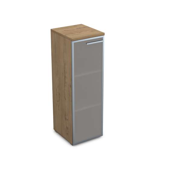 9ПП.017.6 Пенал средний со стеклом (400*450*1245) , правый