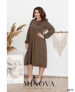 Платье 3129-ВБ-мокко Minova