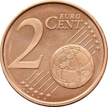 2 евроцента 2008 Кипр (2 euro cent)