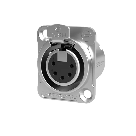 Seetronic MK5F2C Панельный разъём XLR тип D, "мама", 5-контактный