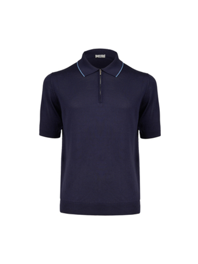 Поло с коротким рукавом на молнии Atelier Portofino