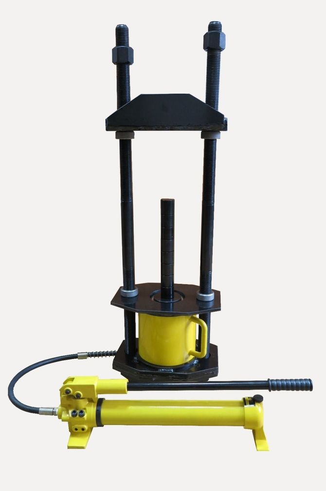 ТИТАН (ТТН-101) Выпрессовщик шкворней гидравлический, на тележке, 100 т